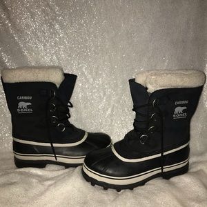 Sorel Caribou Black Snow Boots